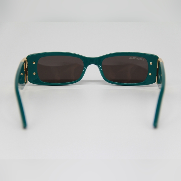 NEW BALENCIAGA BB0096S 006 GREEN SQUARE SUNGLASSES BALENCIAGA - Picture 11 of 15